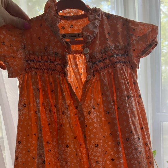 Vintage Smocked Floral Dress • Preppy  • 100% Cotton - Picture 5 of 8